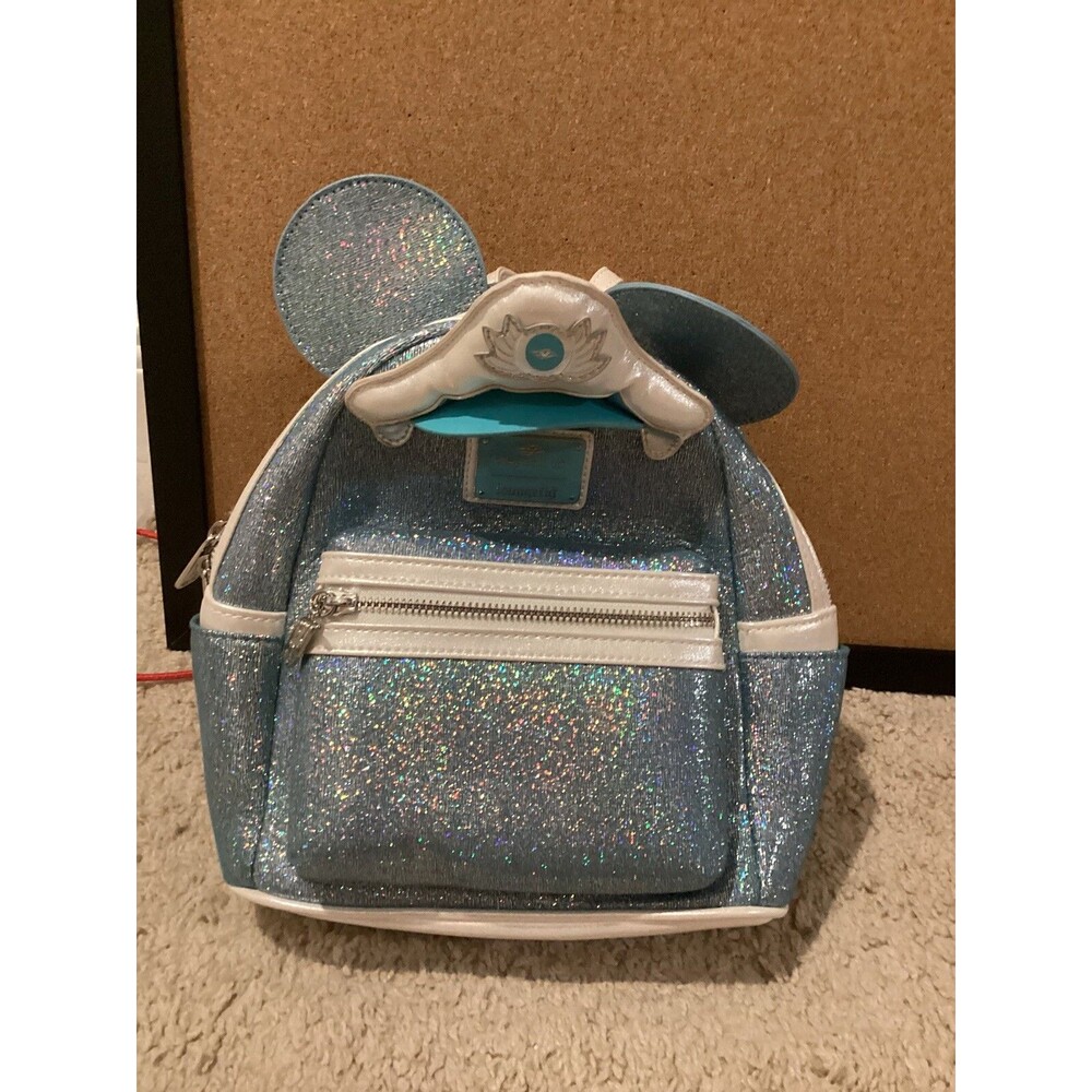 Disney Cruise Line 25th Anniversary Shimmering Seas Loungefly Mini Backpack NEW